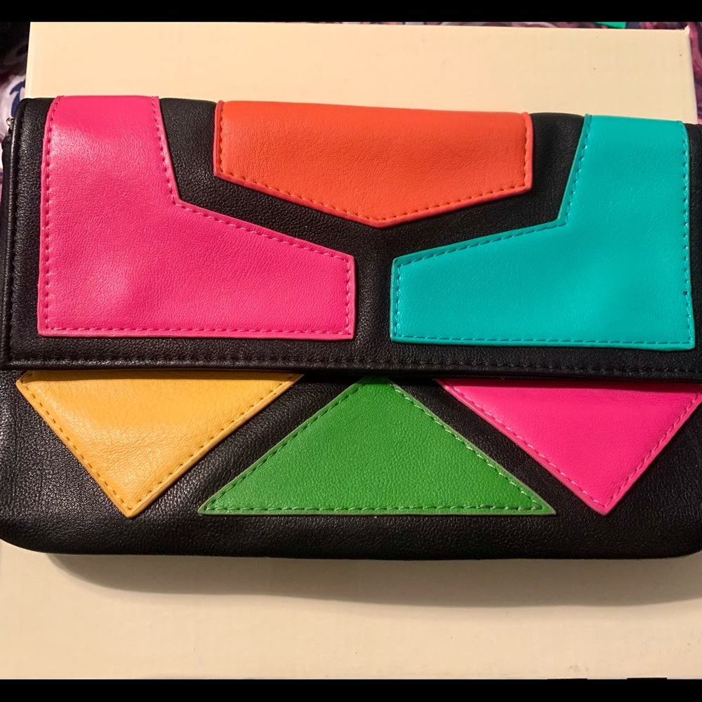 Color Block Clutch